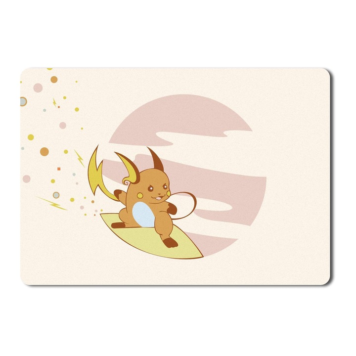 Подложка за мишка Pokemon Video Games Surfing Raichu - 21,5 x 27 x 0,3 cm