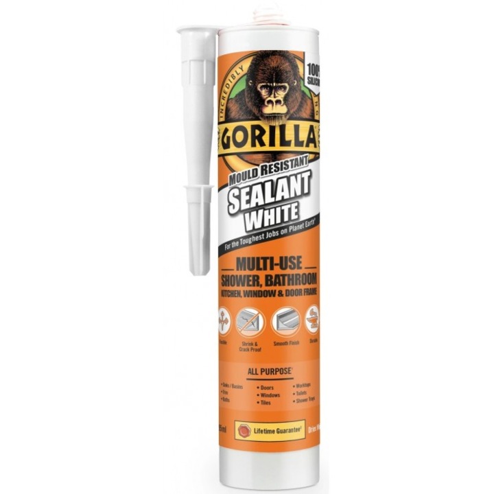 Silicon Multifunctional Alb Gorilla Sealant White 295ml