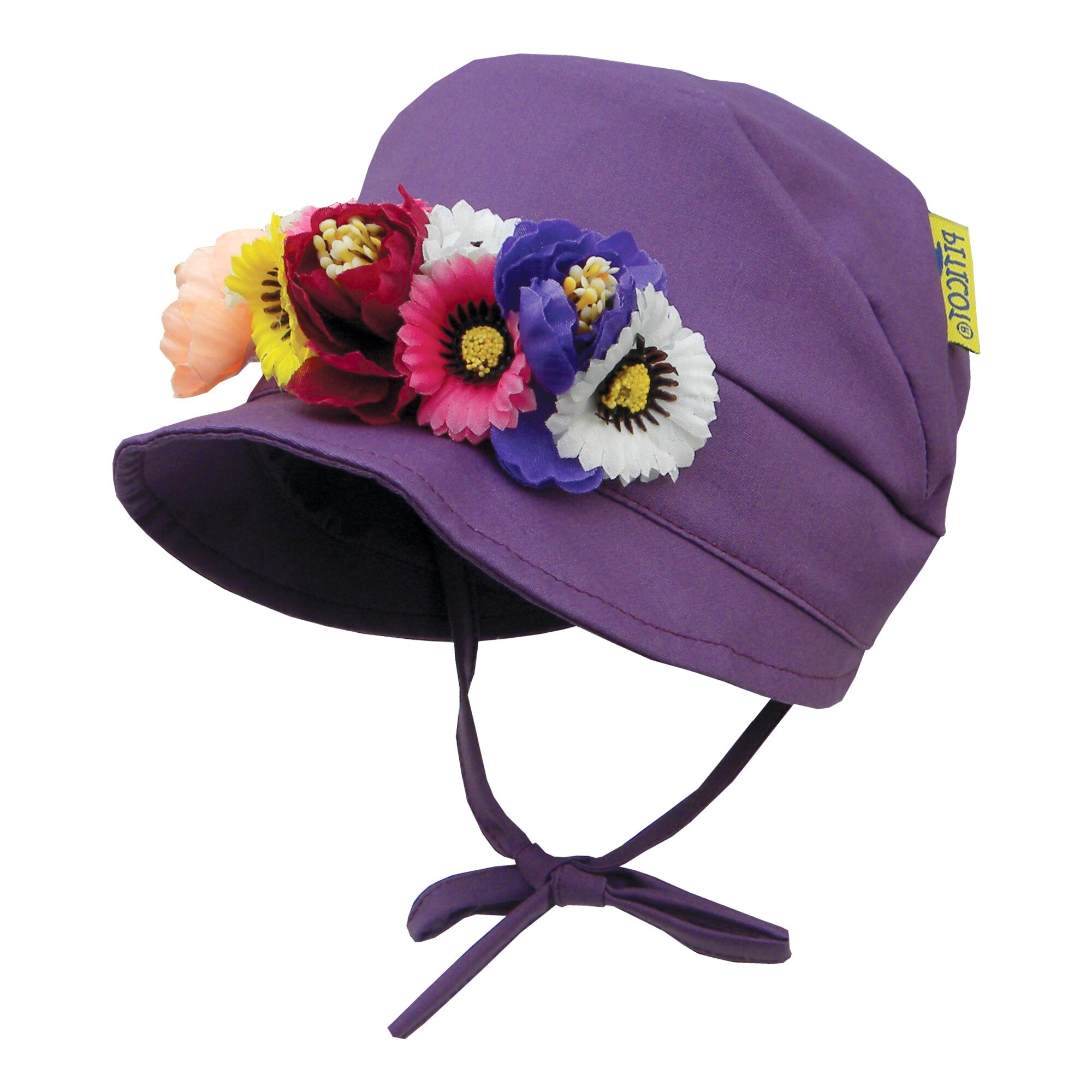 Boneta Piticot PL151 cu flori, mov, Mov