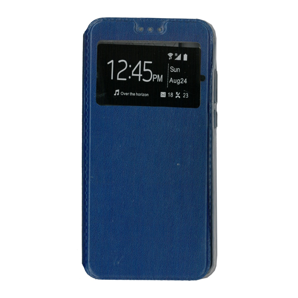 Husa flip s-view, Eurocell, pentru Samsung Galaxy A8 2018, albastru