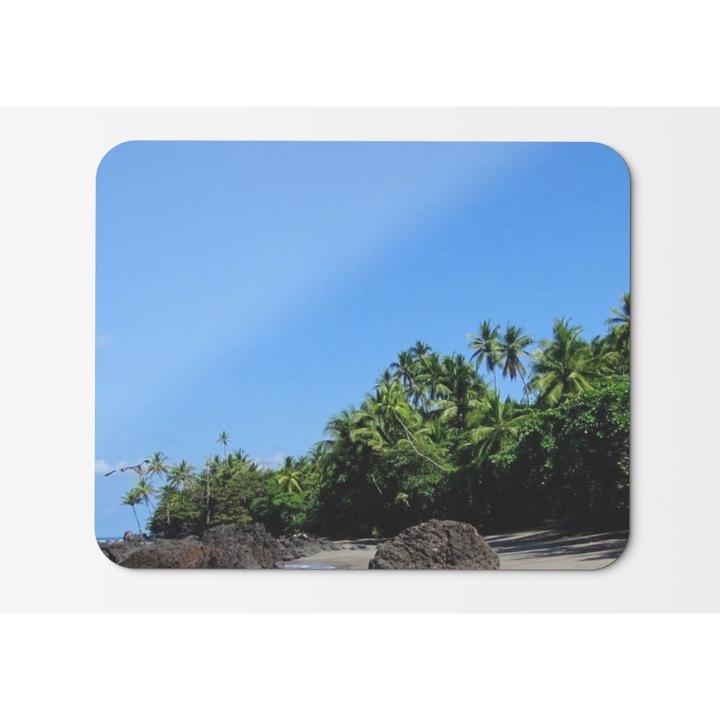 Подложка за мишка Sand Stones Shadows Palm Trees Sky Tropics 001 - 21,5 x 27 x 0,3 cm