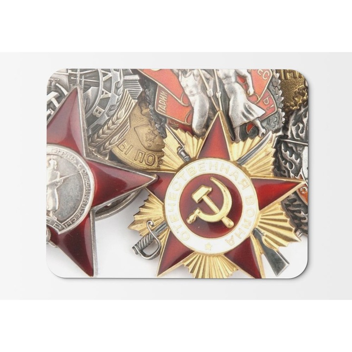 gravpoint Egérpad orosz szovjet kommunizmus katonai érmek - 21,5 x 27 x 0,3 cm