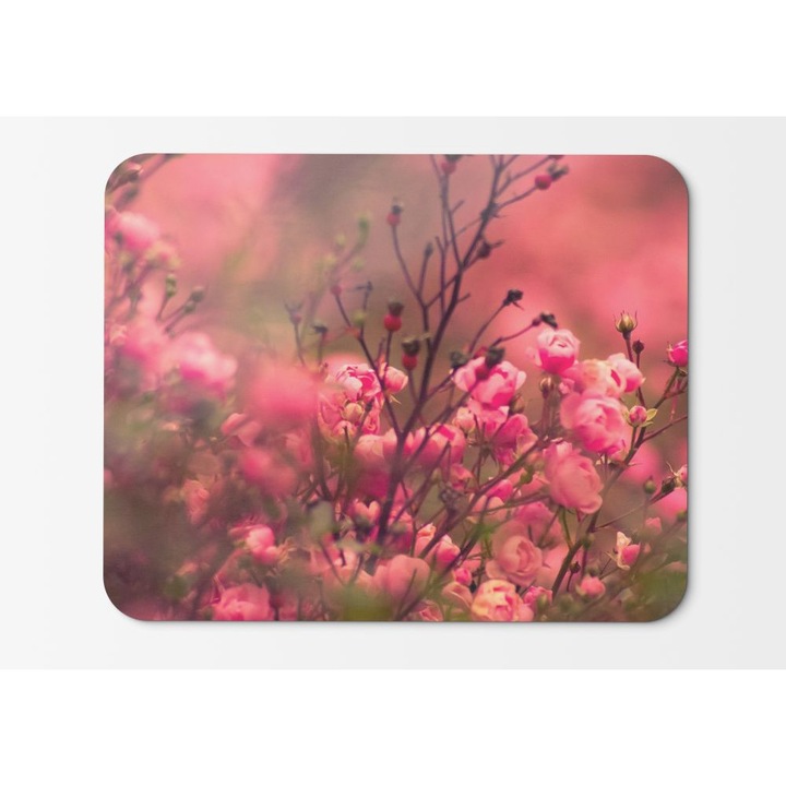 Mouse Pad Rose Pink Bokeh - 21,5 x 27 x 0,3 cm