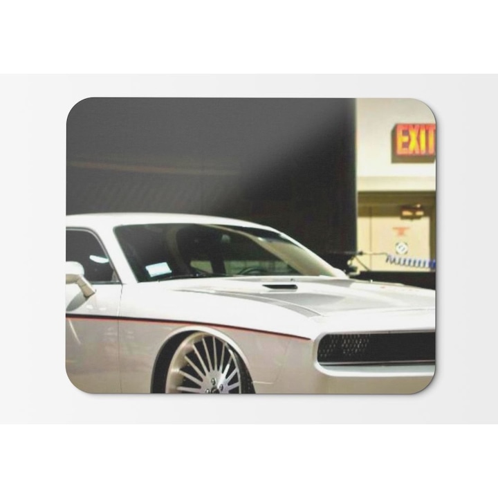 Mouse Pad Side View American Car Challanger Auto Tuned - 21.5 x 27 x 0.3cm