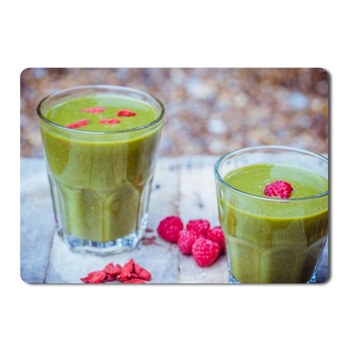 Egérpad Smoothies málna Káposzta Alma Goji bogyó - 21,5 x 27 x 0,3 cm