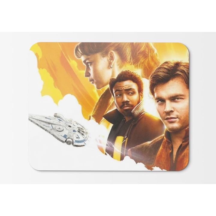 Mouse Pad Solo A Star Wars történet Alden Ehrenreich Emilia Clarke 001 - 21,5 x 27 x 0,3 cm