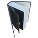 Сейф книга речник модел, със секретна кутия, метал, 240 х 55 х 155 мм, син
