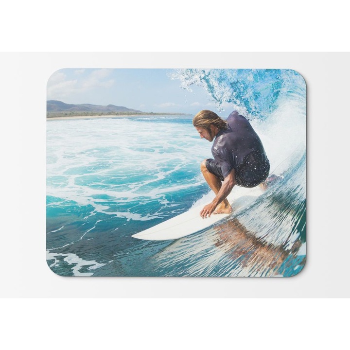 Mouse Pad Surfingman Sports Ocean Wave - 21,5 x 27 x 0,3 cm