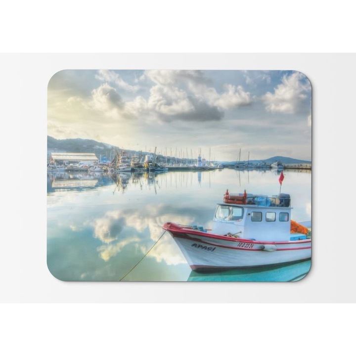 Mouse Pad Turkey Boats Kajak Sea Shorelines - 21,5 x 27 x 0,3 cm