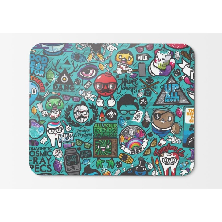 Egérpad Vector Xray Hipster karakterek Jhárom koncepció Jared Nickerson - 21,5 x 27 x 0,3 cm