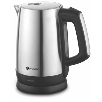Fierbator Rohnson R-789, 2000W, 1,7L, Oprire automata, Inox, Argintiu/Negru Fierbator Rohnson R-789, 2000W, 1,7L, Oprire automata, Inox, Argintiu/Negru