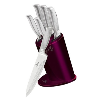 Set cutite inox 6 piese, suport inox, Kikoza Collection, BH2270 Set cutite inox 6 piese, suport inox, Kikoza Collection, BH2270