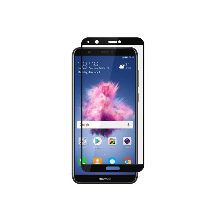 Folie sticla, Full screen, Huawei P20, acopera tot ecranul, Negru