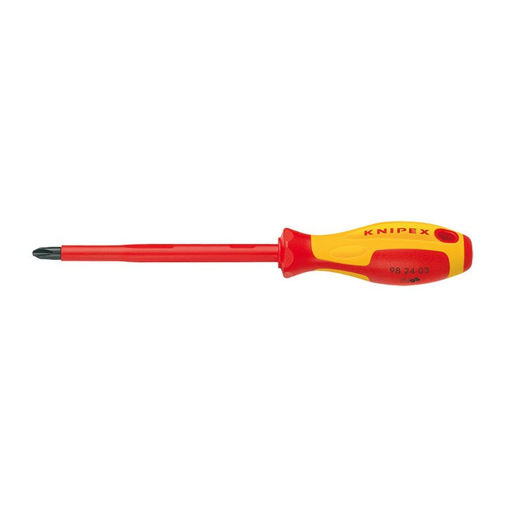 Отвертка Knipex, Philips, Изолирана, PH4 x 200 мм