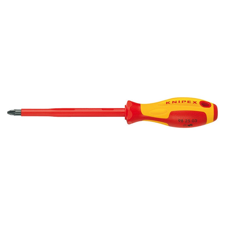 Отвертка Knipex, “Pozidriv“, Изолирана, PZ 1 x 80 мм