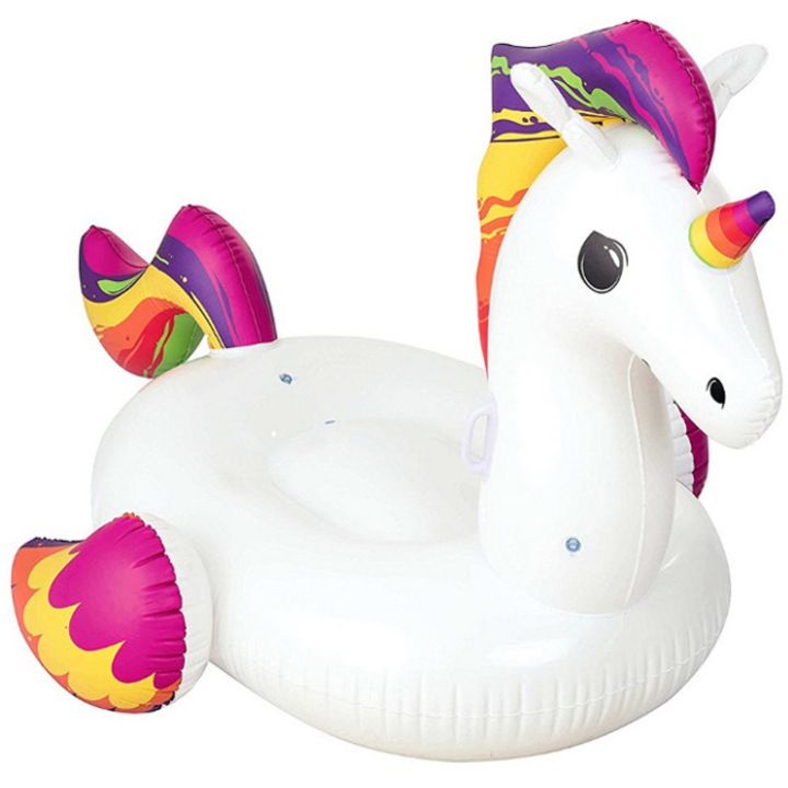 Надуваем дюшек Bestway, Supersized Unicorn Ride-On, 224 см x 164 см