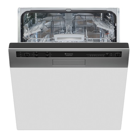 Masina de spalat vase partial incorporabila Hotpoint LUF 8M132 X EU, 14 Seturi, 8 Programe, Clasa A+++, 60 cm, Touch, Inox