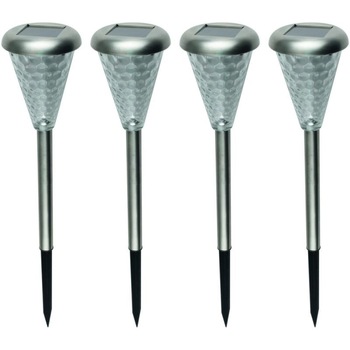 Lampa solara LED multicolor pentru alei, inaltime 37 cm Lampa solara LED multicolor pentru alei, inaltime 37 cm
