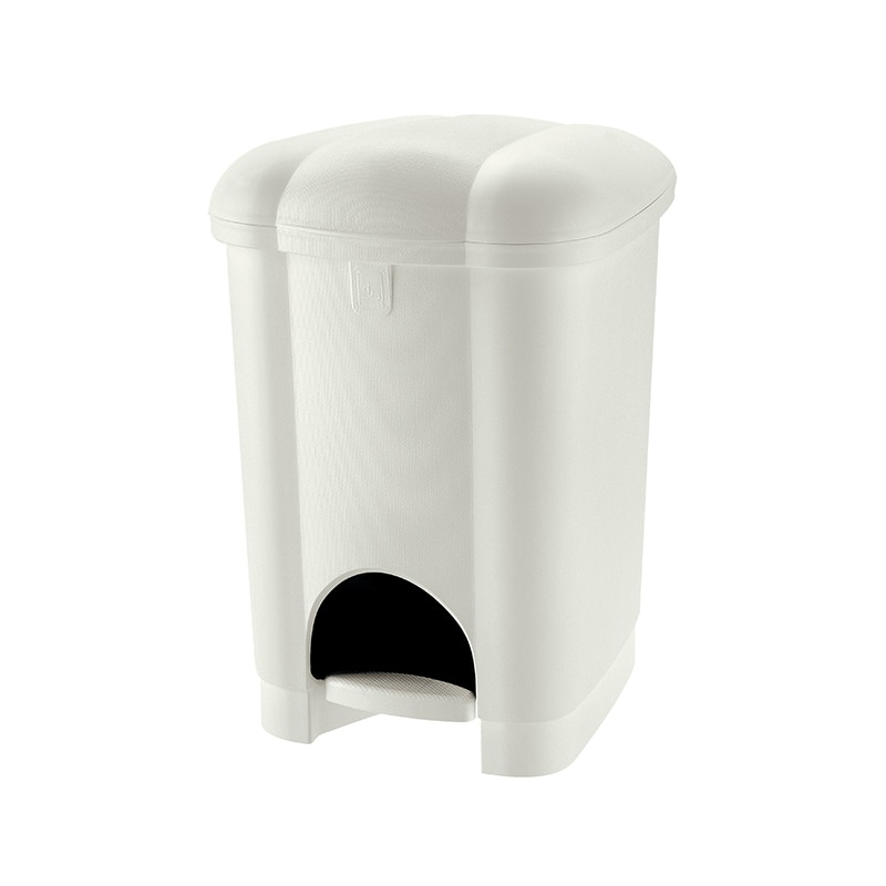 Cos de gunoi cu pedala Tontarelli Carolina, 16 L, crem