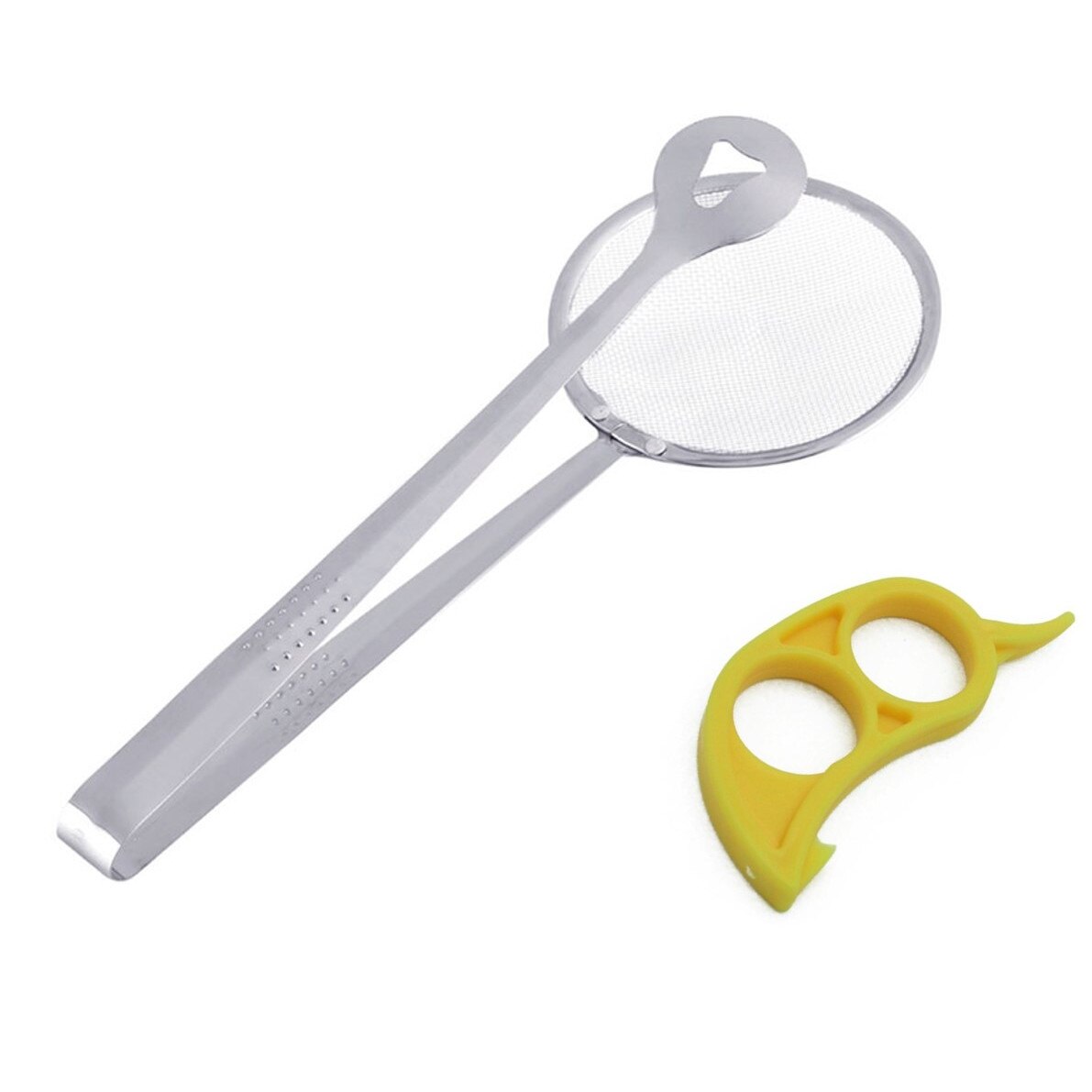 Set paleta strecuratoare cu cleste incorporat si cutit curatator pentru citrice