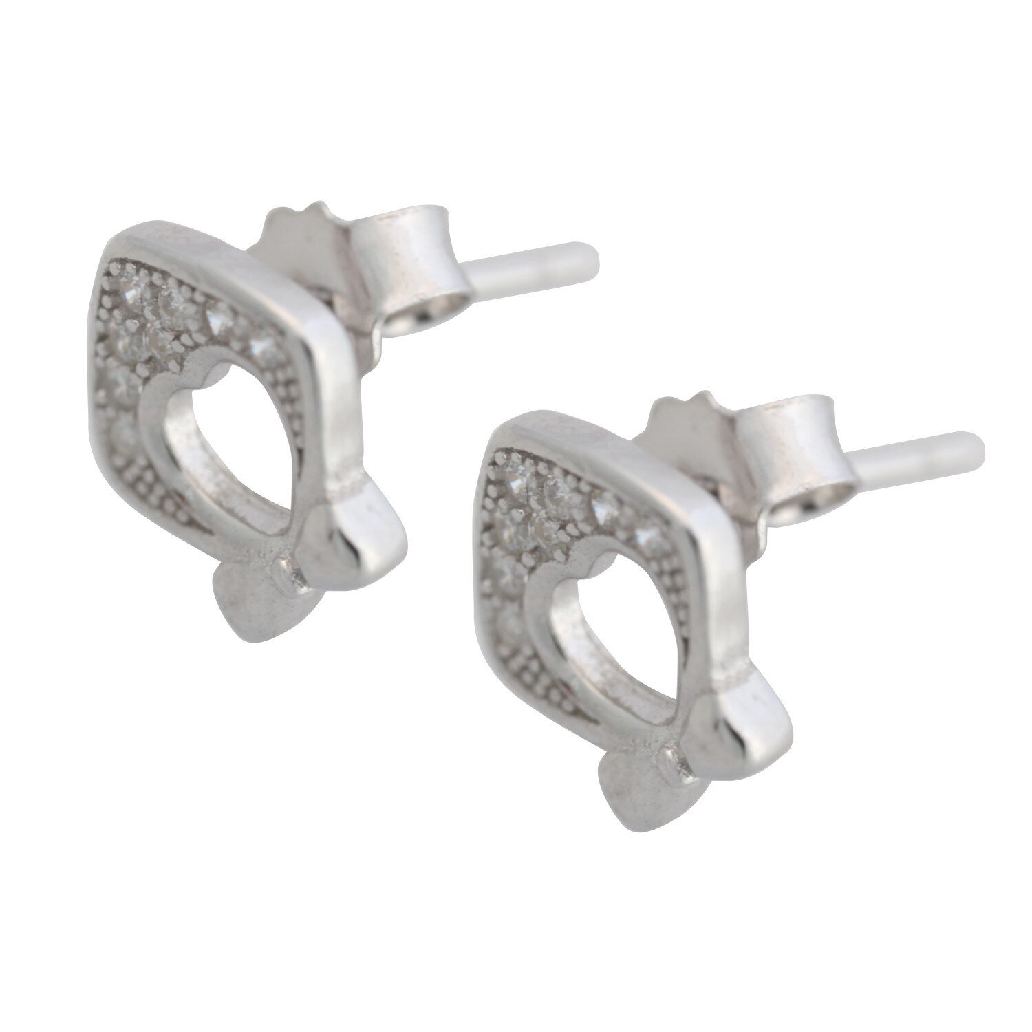 Cercei Fundita cu Zirconii, Argint 925