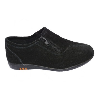 Pantofi sport din piele,talpa flexibila,inchidere cu fermoar, D&J Exclusive, Negru/Gri Pantofi sport din piele,talpa flexibila,inchidere cu fermoar, D&J Exclusive, Negru/Gri