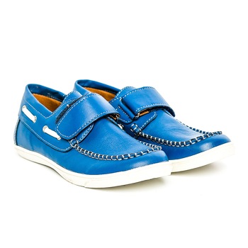 Mocasini din piele pentru baieti, Jose blu, 32 Mocasini din piele pentru baieti, Jose blu, 32