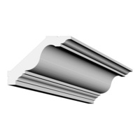 bagheta decorativa de colt de culoare alba ce-25  dimensiune  h115 x l150  lungime 2 ml imagen 4_0_
0