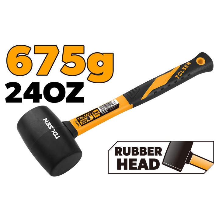 Гумен чук Tolsen, 675 гр