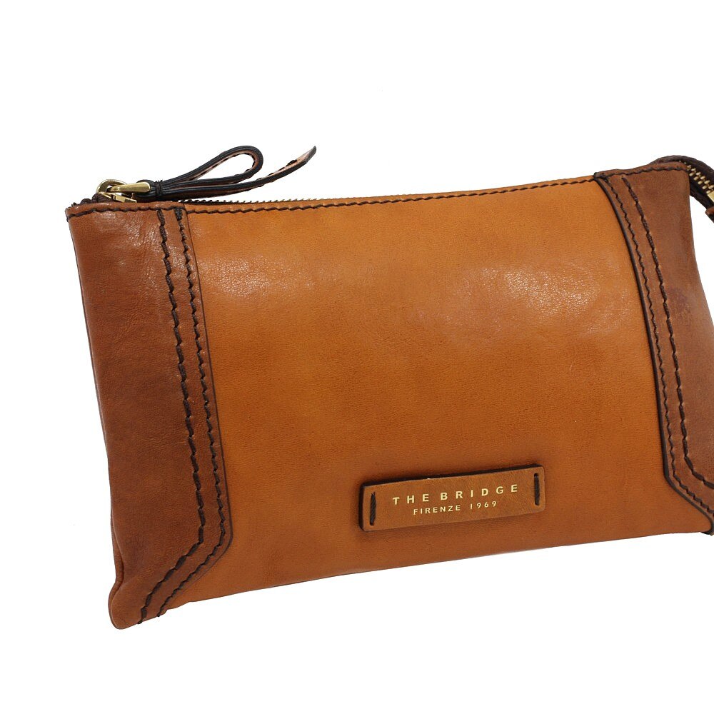 Portfard The Bridge piele naturala, tabac, Suveran