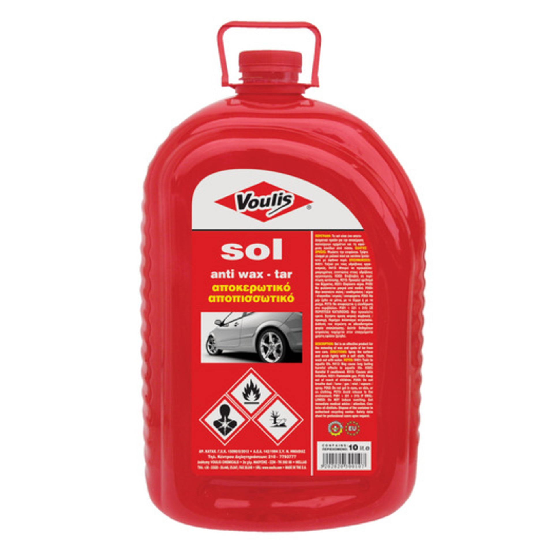 Solutie profesionala pentru curatarea de ceara si murdarie a automobilelor Voulis Sol set 2 buc x 10L