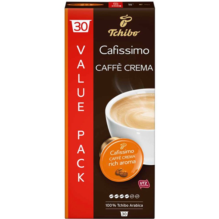 Capsule Tchibo Cafissimo Cafe Crema Rich Aroma, 30 capsule, 228g