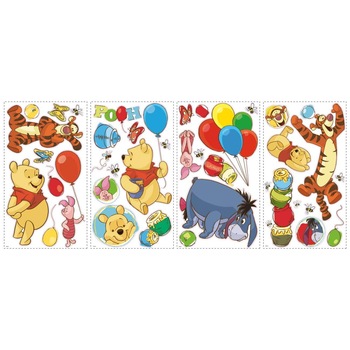 Stickere WINNIE the POOH si Prietenii | 4 colite de 25,4 cm x 45,7 cm Stickere WINNIE the POOH si Prietenii | 4 colite de 25,4 cm x 45,7 cm