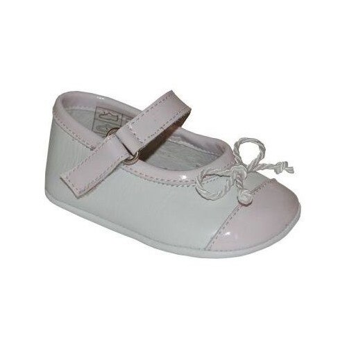 Pantofi bebe A1010 BLANCO/ROSA, Panyno, Alb/Roz