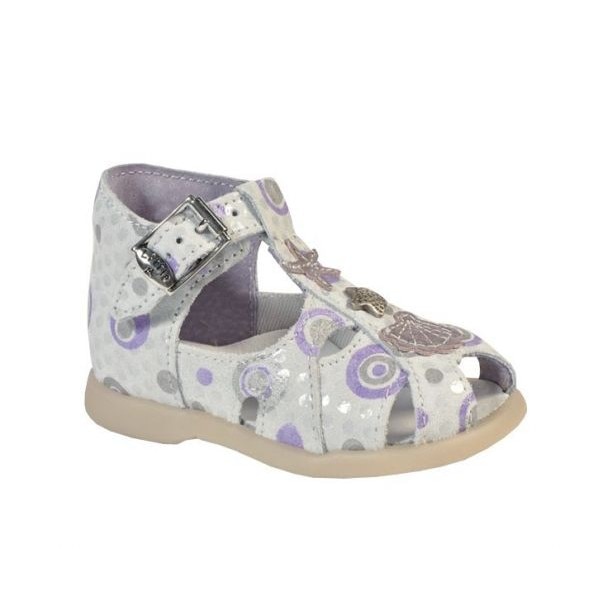 Sandale HOTESSE LUCKY LILAS, Little Mary, Alb/Lila