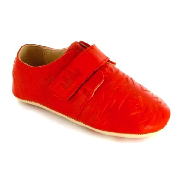Pantofi pentru interior SCRATCHI INDIAN KETCHUP, Easy Peasy, Rosu/Crem