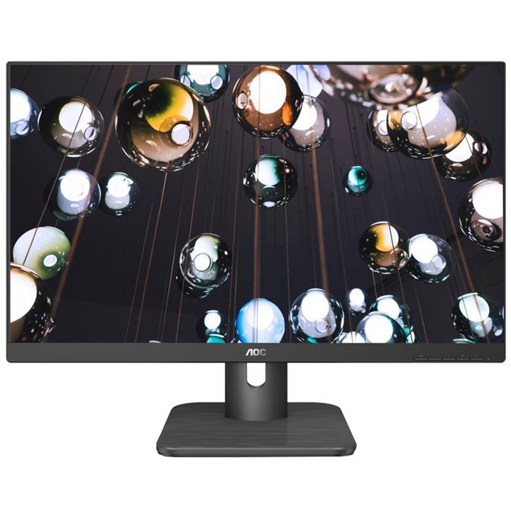 AOC 24E1Q LED monitor, IPS, 23.8", Full HD, 1920x1080, Display Port, HDMI, VGA, fekete