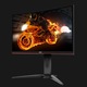 Monitor Curbat Gaming LED MVA AOC 23.6", Full HD, 144Hz, 1 ms, FreeSync, Display Port, Negru-Rosu, C24G1