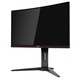 Monitor Curbat Gaming LED MVA AOC 23.6", Full HD, 144Hz, 1 ms, FreeSync, Display Port, Negru-Rosu, C24G1