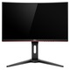 Monitor Curbat Gaming LED MVA AOC 23.6", Full HD, 144Hz, 1 ms, FreeSync, Display Port, Negru-Rosu, C24G1