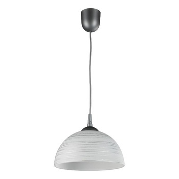 Lustra M, Lampex, 1 x 60W, Argintiu/Alb Lustra M, Lampex, 1 x 60W, Argintiu/Alb