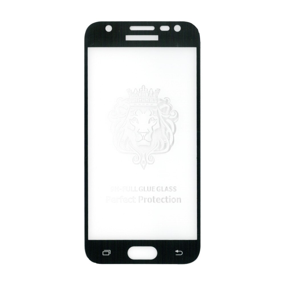 Folie sticla full size cu adeziv pe toata suprafata, EuroCELL, pentru Samsung Galaxy J3, negru
