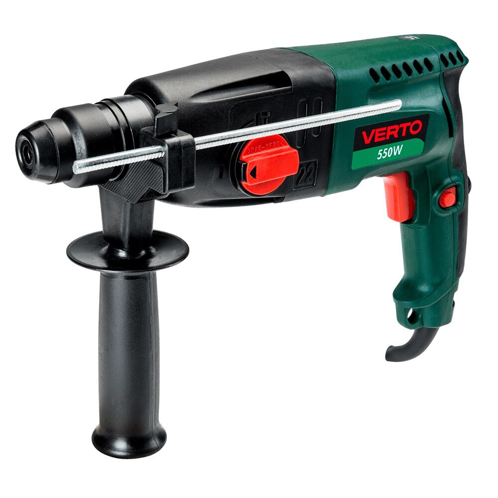 Ciocan rotopercutor cu 2 functii SDS + 550W, VERTO 50G365
