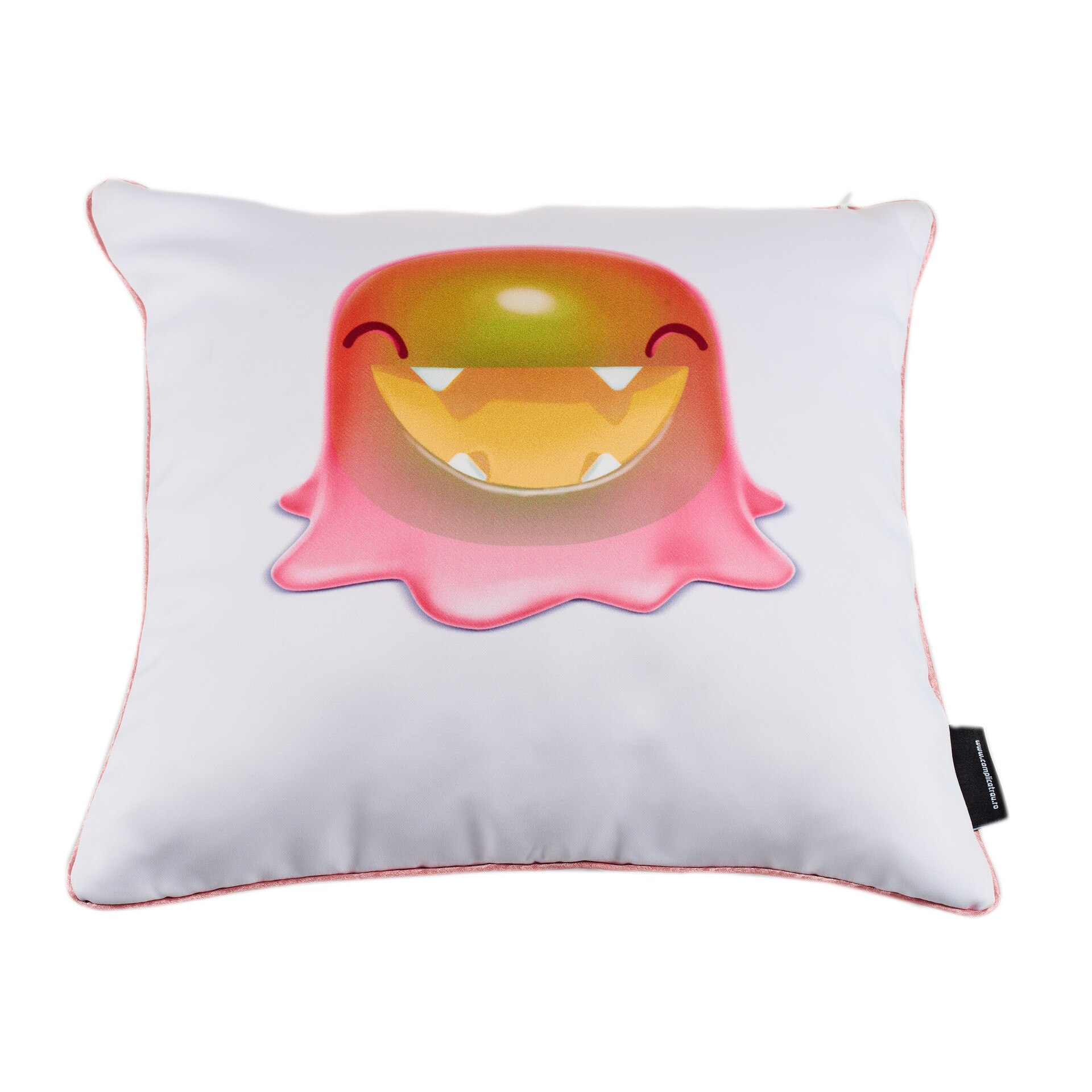 Pernita decorativa copii, Jelly Thing, poliester, imprimat prin sublimare directa,43x43