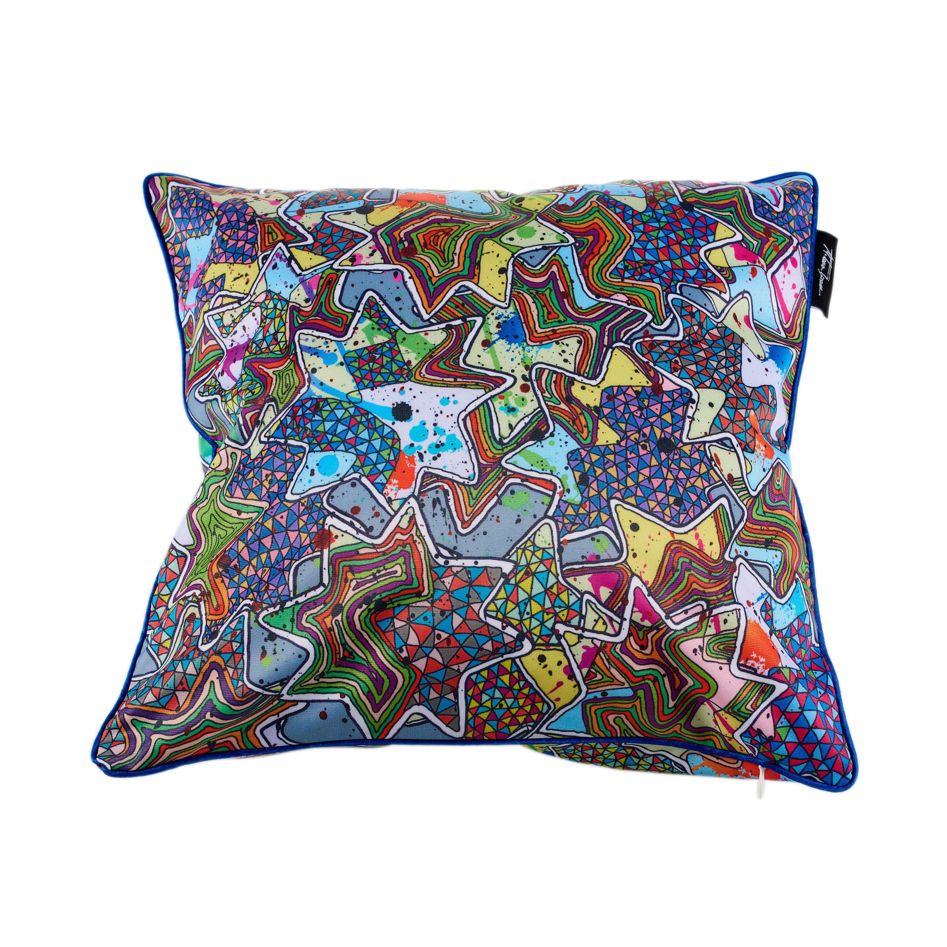 Perna decorativa , Stars, imprimat prin sublimare directa,43x43