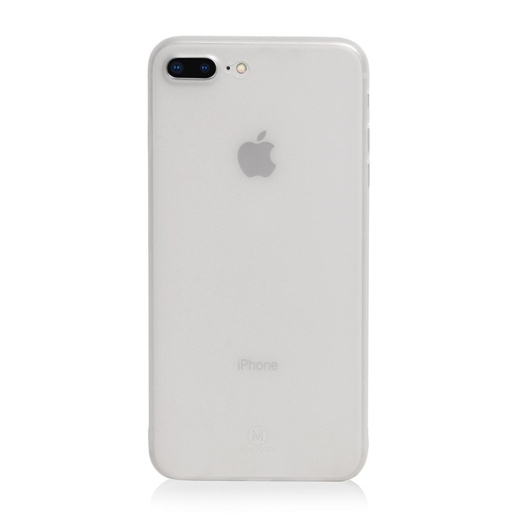Кейс 0.3mm iPhone 8+ Plus Matte SILKASE, бял цвят, матова пластмаса