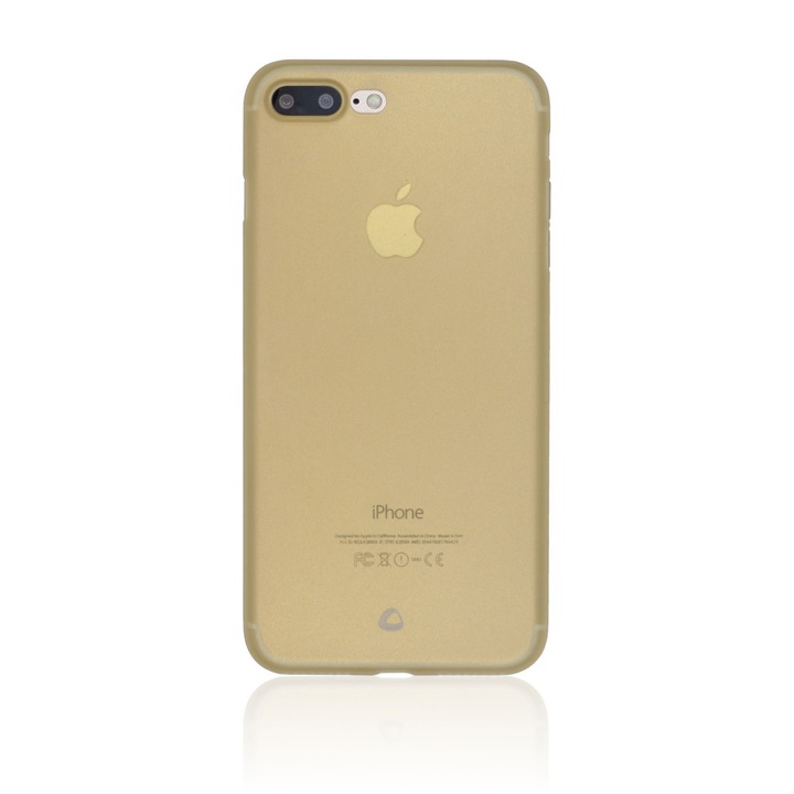 Кейс 0.3mm iPhone 8+ Plus Matte SILKASE, цвят злато, матова пластмаса