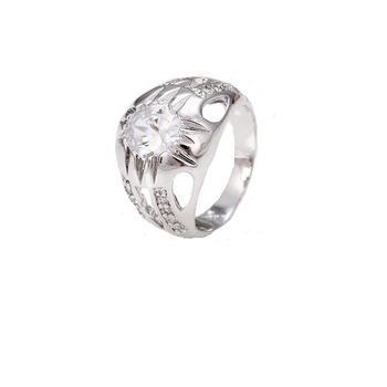 Inel Barbati Brilliant placat cu platina,marime 12(US) Inel Barbati Brilliant placat cu platina,marime 12(US)