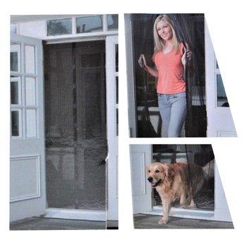 Perdea magnetica usa, plasa anti insecte cu inchidere magnetica, 210 x 100 cm, negru Perdea magnetica usa, plasa anti insecte cu inchidere magnetica, 210 x 100 cm, negru