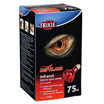 Lampa Trixie Infrarosu Pentru Terariu 63 X 100 mm 75W 76096 Lampa Trixie Infrarosu Pentru Terariu 63 X 100 mm 75W 76096